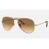 AVIATOR METAL IILenses: Light Brown Gradient  +  Frame: Gold