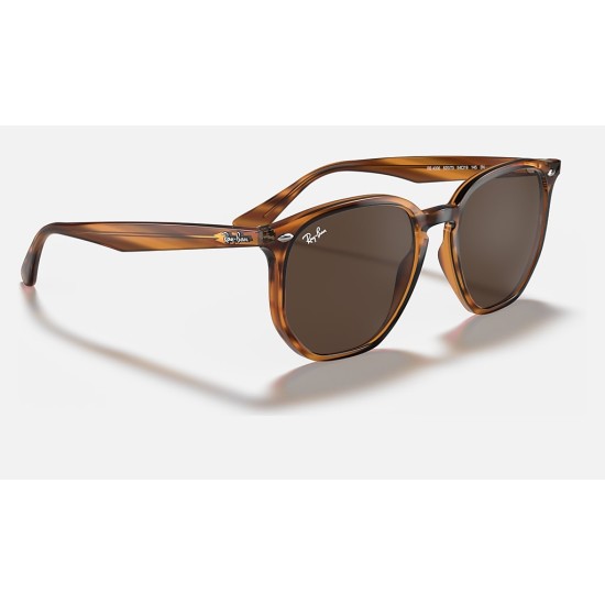 RB4306
Lenses: Dark Brown Classic  +  Frame: Striped Red Havana
