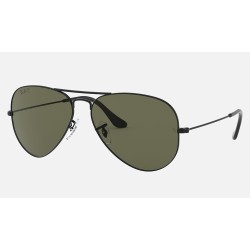 AVIATOR CLASSIC
Lenses: Polarized Green Classic G-15  +  Frame: Black