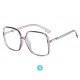 Red Retro Eyeglasses Square Shape Glasses for Men