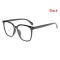 Black Retro Eyeglasses Square Shape Glasses for Men